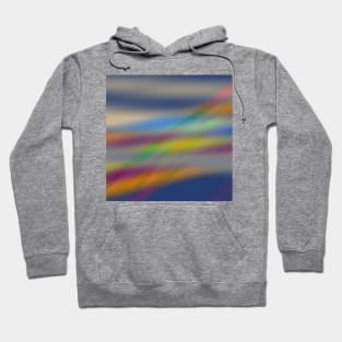 blue yellow red green abstract texture Hoodie